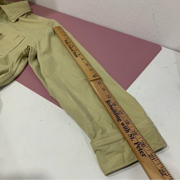 Everlane The Cinchable Chore Jacket Tan/Yellow Women’s Size Medium Pocket Canvas - Picture 13 of 15